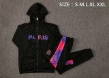 Mens PSG x Jordan Hoodie Jacket + Pants Training Suit Black 2021/22