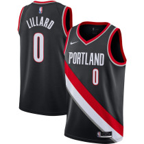 Mens Portland Trail Blazers Nike Black 2020/21 Swingman Jersey - Icon Edition