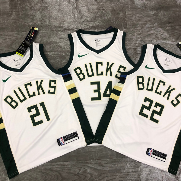bucks white jersey