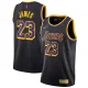 Mens Los Angeles Lakers Nike Black 2020/21 Swingman Jersey - Earned Edition