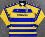 Mens Parma Calcio Retro Home Jersey Long Sleeve 1999/2000