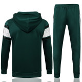 Mens PSG x Jordan Hoodie Jacket + Pants Training Suit Green 2021/22