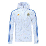 Mens Real Madrid All Weather Windrunner Jacket White 2021/22