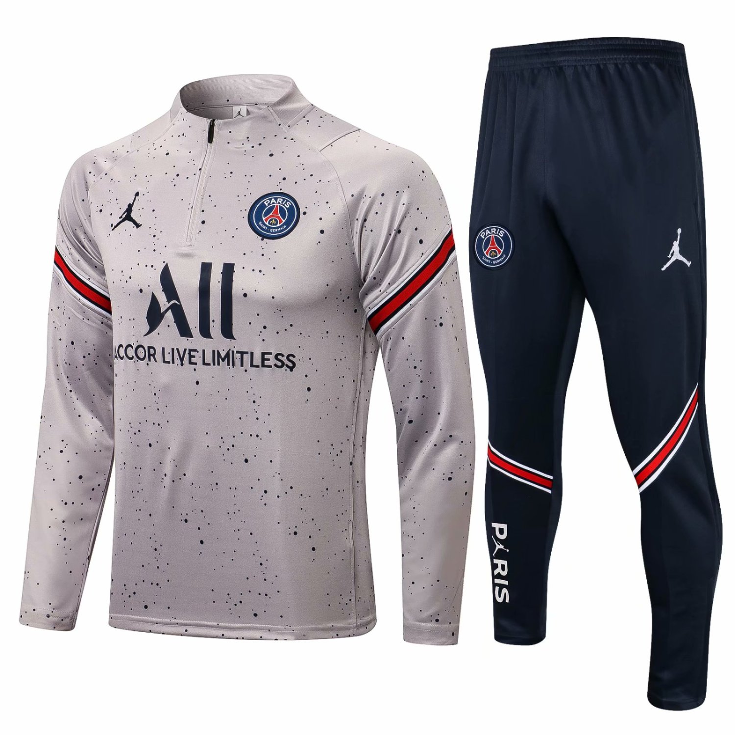 US$ 34.80 - Mens PSG Training Suit Light Grey Dots 2021/22 - www ...