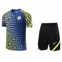 Mens Chelsea Short Training Suit Blue 2021/22