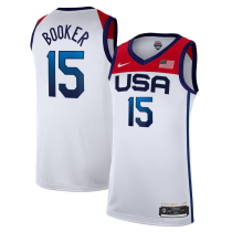 Mens Nike White USA Basketball Player Jersey - Olympique Games 2021