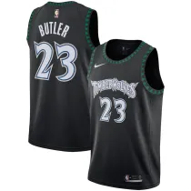 Mens Minnesota Timberwolves Nike Black Swingman Jersey - Hardwood Classics