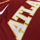 Mens Atlanta Hawks Nike Red Swingman Jersey - Icon Edition