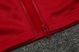 Mens Ajax Hoodie Jacket + Pants Training Suit Red 2021/22