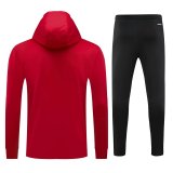 Mens Ajax Hoodie Jacket + Pants Training Suit Red 2021/22