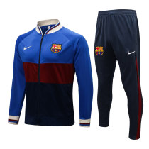 Mens Barcelona Jacket + Pants Training Suit Blue BRB 2021/22