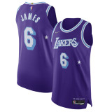 Mens Los Angeles Lakers Nike Purple 2022 Swingman Jersey - City Edition