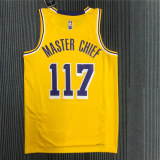 Mens Los Angeles Lakers Master Chief 117 Nike 2022 Swingman Jersey - City Edition