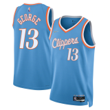 Mens Los Angeles Clippers Nike Blue 2022 Swingman Jersey - City Edition