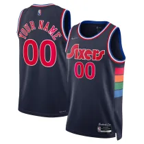 Mens Philadelphia 76ers Nike Navy 2022 Swingman Jersey - City Edition