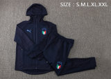 Mens Italy Hoodie Jacket + Pants Training Suit Royal 2021/22