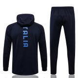 Mens Italy Hoodie Jacket + Pants Training Suit Royal 2021/22