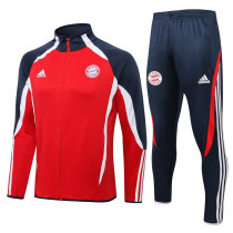 Mens Bayern Munich Jacket + Pants Training Suit Teamgeist Red 2021/22