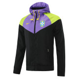 Mens Brazil All Weather Windrunner Jacket Purple - Black 2022