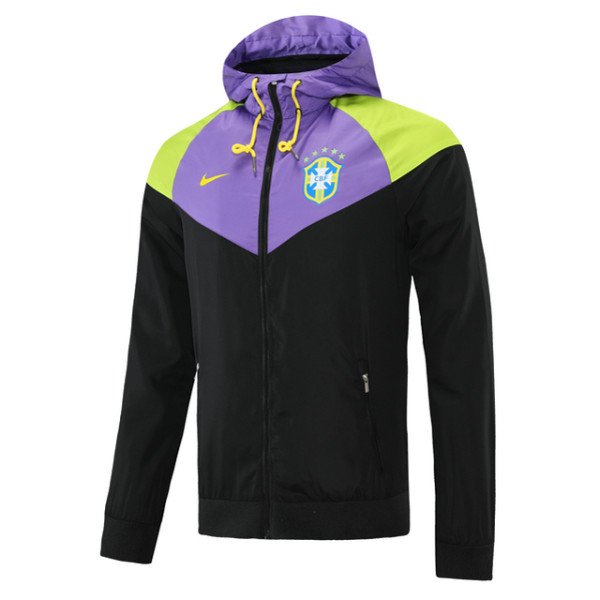 Mens Brazil All Weather Windrunner Jacket Purple - Black 2022