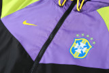 Mens Brazil All Weather Windrunner Jacket Purple - Black 2022
