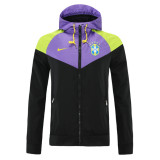 Mens Brazil All Weather Windrunner Jacket Purple - Black 2022