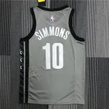 Mens Brooklyn Nets Jordan Brand Gray 2020/21 Swingman Jersey - Statement Edition