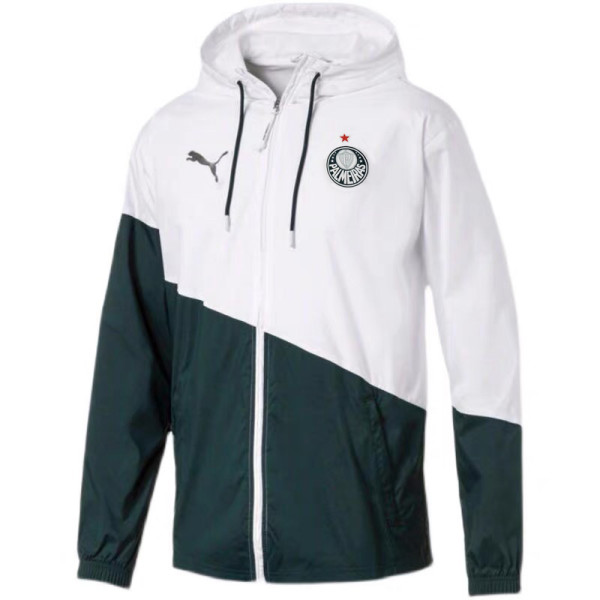 Mens Palmeiras  All Weather Windrunner Jacket White - Green 2022/23