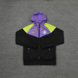 Mens Brazil All Weather Windrunner Jacket Purple - Black 2022