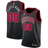 Mens Chicago Bulls 75 Years Jordan Black Swingman Jersey - Statement Edition
