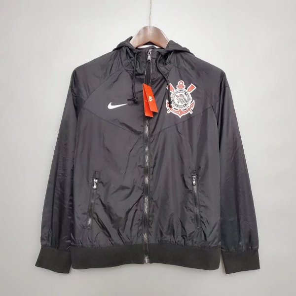 Mens Corinthians All Weather Windrunner Jacket Black 2022/23