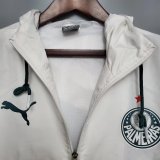Mens Palmeiras  All Weather Windrunner Jacket White - Green 2022/23