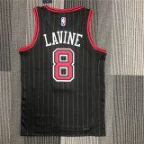 Mens Chicago Bulls 75 Years Jordan Black Swingman Jersey - Statement Edition