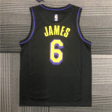 Mens Los Angeles Lakers Nike Black 2020/21 Swingman Jersey - City Creative Edition