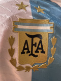 Mens Argentina Home Jersey FIFA World Cup Qatar 2022 - Match