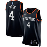 Mens New York Knicks Nike Black 2022 MVP Swingman Jersey - Select Series