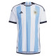 Mens Argentina Home Jersey FIFA World Cup Qatar 2022 - Match