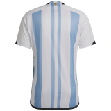 Mens Argentina Home Jersey FIFA World Cup Qatar 2022