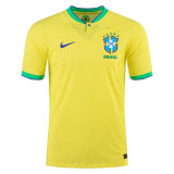 Mens Brazil Home Vapor Match Authentic Jersey FIFA World Cup Qatar 2022 - Match