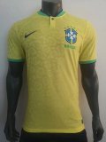 Mens Brazil Home Vapor Match Authentic Jersey FIFA World Cup Qatar 2022 - Match