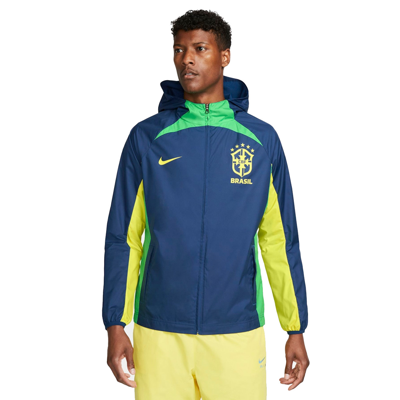 US$ 28.80 - Mens Brazil All Weather Windrunner Navy Jaqueta Nike Brasil ...