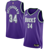 Mens Milwaukee Bucks Nike Purple 2022/23 Swingman Jersey - Classic Edition