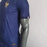 Mens France Home Vapor Match Authentic Jersey FIFA World Cup Qatar 2022 - Match