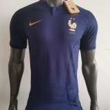 Mens France Home Vapor Match Authentic Jersey FIFA World Cup Qatar 2022 - Match