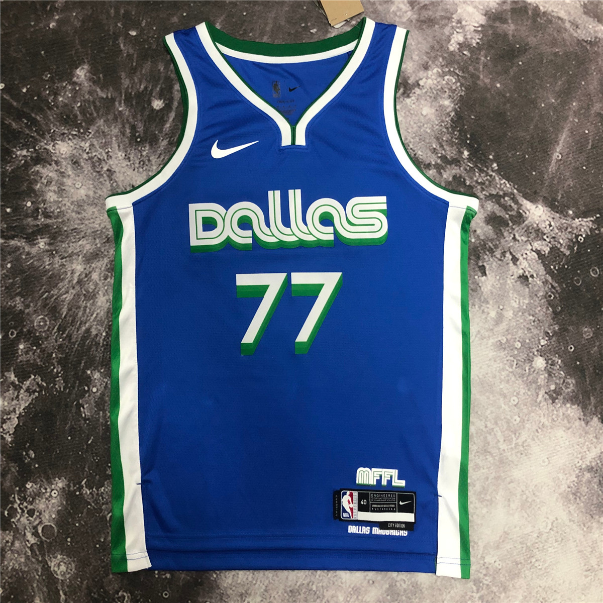Dallas Mavericks 00 Custom 2022-23 City Edition Blue Men Jersey Swingman -  Bluefink