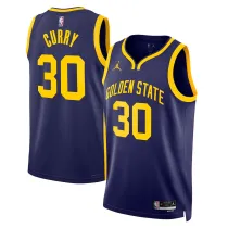Mens Golden State Warriors Jordan Navy 2022/23 Swingman Jersey - Statement Edition