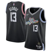 Mens Los Angeles Clippers Nike Black 2022/23 Swingman Jersey - City Edition