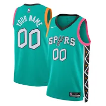 Mens San Antonio Spurs Nike Teal 2022/23 Swingman Jersey - City Edition