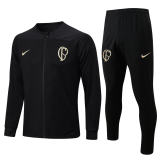 Mens Corinthians Jacket + Pants Training Suit Black 2023/24