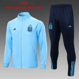 Kids Argentina Jacket + Pants Training Suit Blue 2023